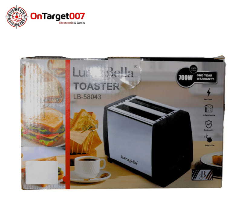 LB-58043 Toaster – 2 Slice Electric Bread Toaster