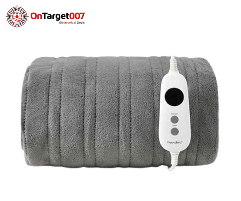 Thermolux Plush Electric Throw Blanket – Grey 