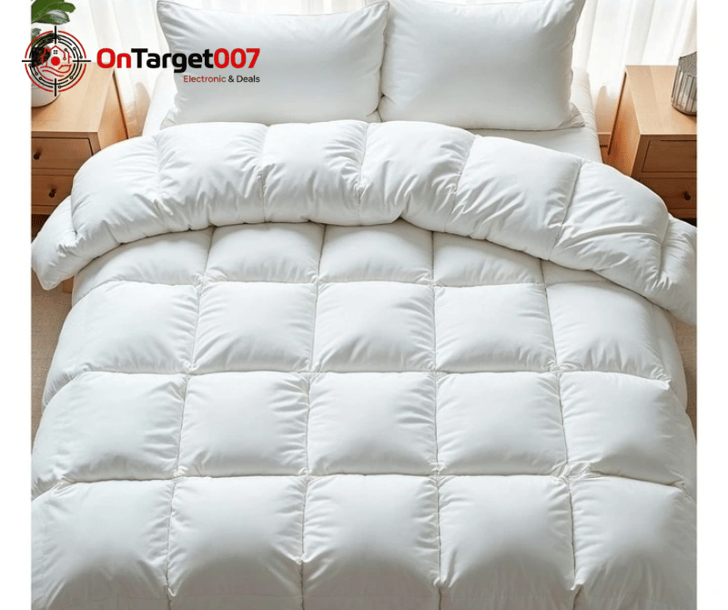 Royal Comfort Premium White Duck Feather Quilt – 95% Feather & 5% Down 
