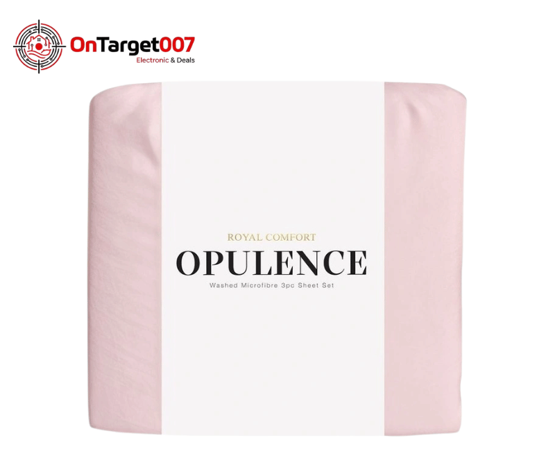 Royal Comfort Opulence washed mirofiber 4pc sheet set-Size| single | Queen