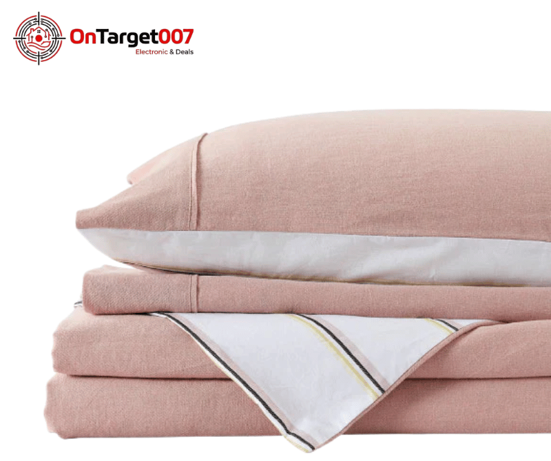 Royal Comfort Hemp braid Quilt cover set king size-Color| Dust Pink