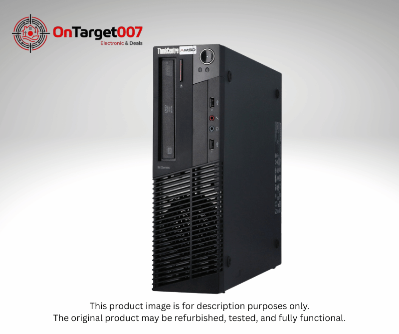 Lenovo ThinkCentre M91p SFF Desktop PC – Intel Core Series, DDR3 RAM, HDD, Windows 10 Pro