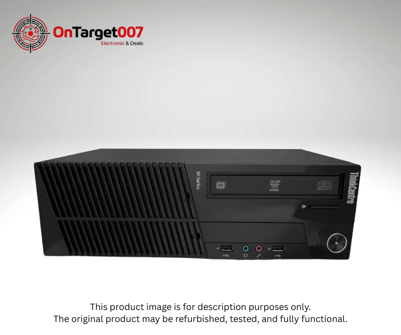 Lenovo ThinkCentre M92p SFF Desktop PC – Intel Core Series, DDR3 RAM, HDD, Windows 10 Pro