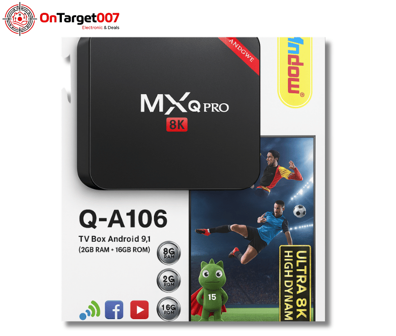 Android Smart TV Box (MXQ Pro 8K, 2GB RAM, 16GB ROM)