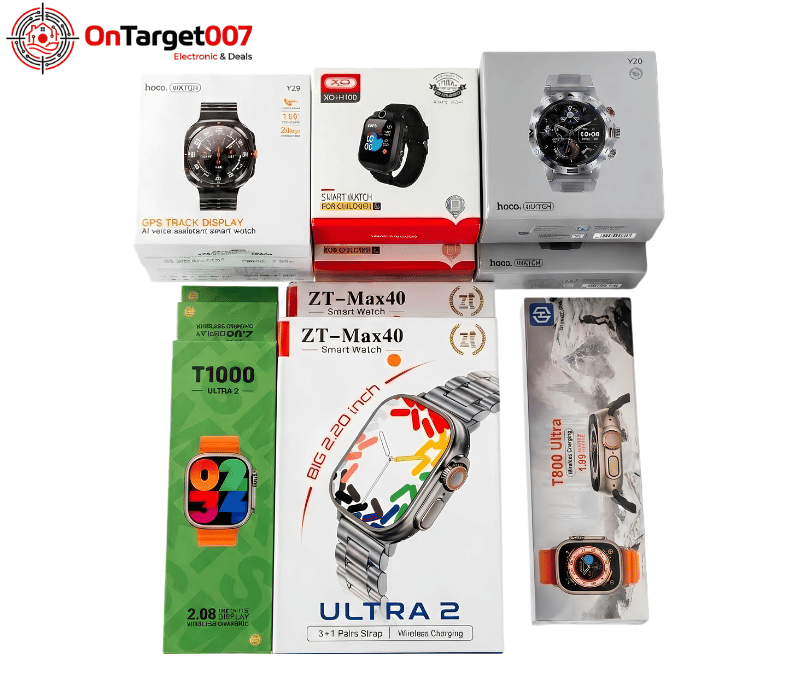 14-Pieces-Deal-Premium Smart Watch  (Hoco Y20, XO H110, ZT Max40 Ultra 2, T1000 Ultra 2, T800 Ultra 
