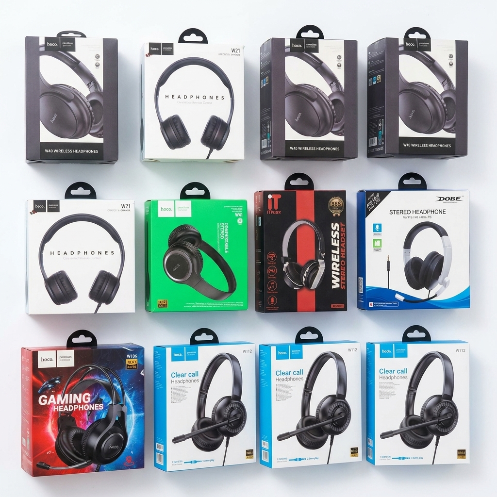 18-Pieces-Deal-Multi‑Model Wireless & Wired Headphones