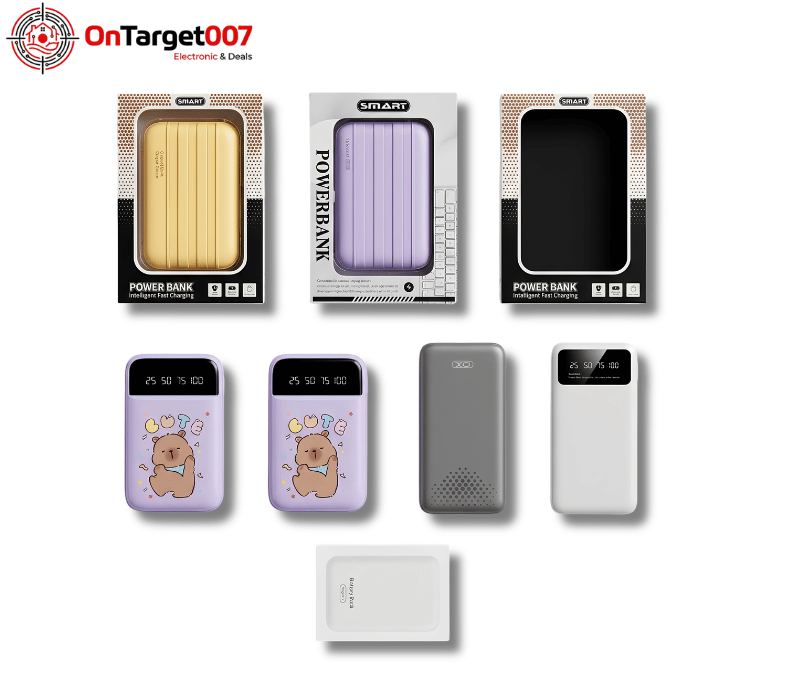 9-Piece-Deal-Smart Digital Power Bank Set with One Battery Pack