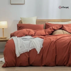 Royal Comfort Vintage Washed 100% Cotton Quilt Cover Set King Size – Soft Bedding