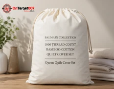 Royal Comfort Balmain Collection 1000TC Bamboo Cotton Queen Quilt Cover Set